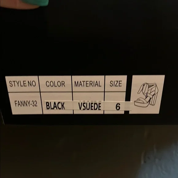 Fashion Nova Black Platform Heels - Picture 2 of 3